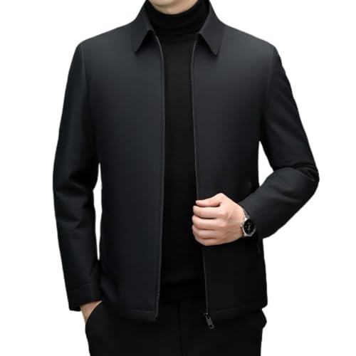 GUOYUXIAO Cotton coat men's warm cotton business casual middle-aged and elderly winter jacket