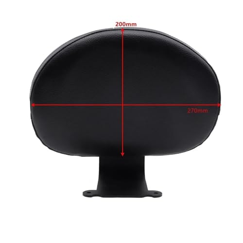 Dossier passager arrière moto robuste en finition chrome pour Shadow VT400