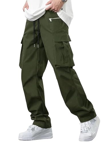 Lymio Cargo for Men || Cotton Cargo Pant || Drawstring Waist Pant (Also Available in Plus Sizes) (05-08)