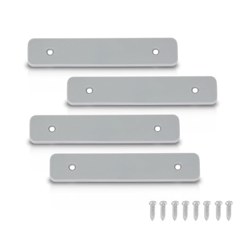 PIT66 Composite Decking Boards End Cap Light Gray 4PCS 5.5" Two Screw Holes