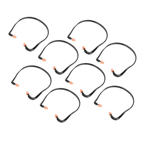 SUNCN 8個 耳栓 ノイズキャンセリングイヤー 睡眠用イヤホン 仕事用イヤホン 耳を保護するイヤホン 仕事用の耳の保護具 睡眠用のイヤホン 耳の芽 ノイズキャンセリングイヤホン シリカゲル 黒 14.00X13.50X1.00CM