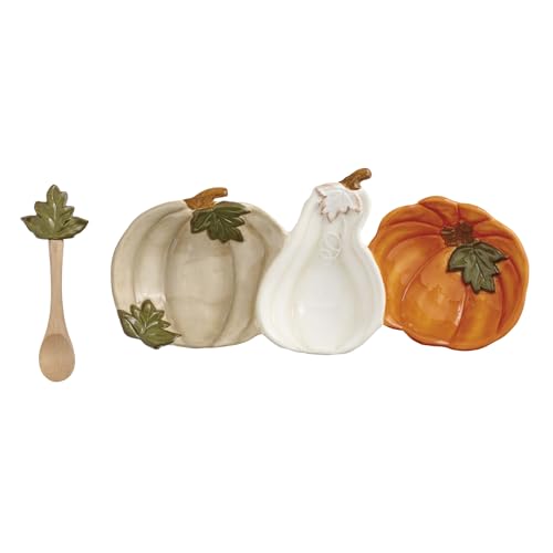 Mud Pie Thanksgiving Pumpkin Triple Tidbit Set Mud Pie Thanksgiving Pumpkin Triple Tidbit Set