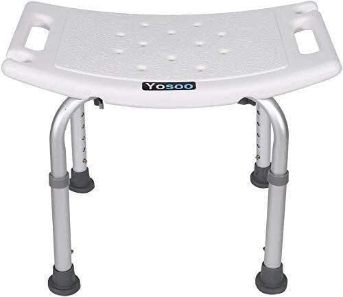 taimowei Bath Chair Bathing Shower, Stool with Arms and Padded Back Aid for Elderly Disabled and Handicapped Max User,Household Goods