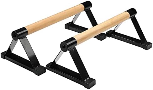 Wooden Parallettes, Wooden Push-Ups Bar Press-Up Support Stand Muscle Training Fitness Calisthenics Handstand Indoor Equipment