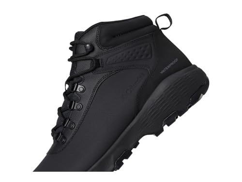 Columbia Columbia Men's Newton Wander Leather Black/Shark 8 Wide