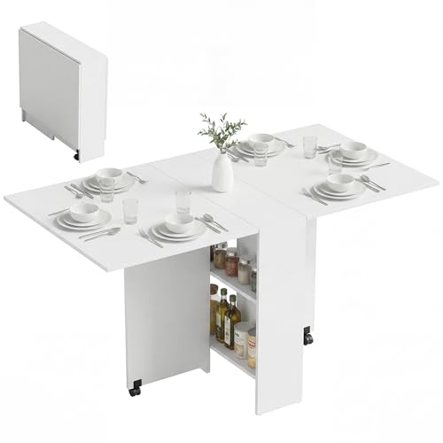 HOMCOM Mesa Plegable de Comedor