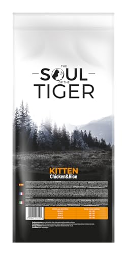 The Soul of the Tiger - Trockenfutter für Kätzchen mit Huhn und Reis, geeignet für trächtige und säugende Katzen, 3 kg
