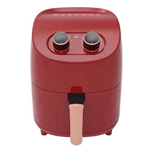 Tower Air Fryer, 3,5 L Home Smart Multifunktionale Ölfreie Heißluftfritteuse Mit 60-Minuten-Timer, Automatische Abschaltung, Rot