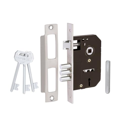 Image of Milton Iron Mortise Lock Set - MHI-Tilak Mat SS