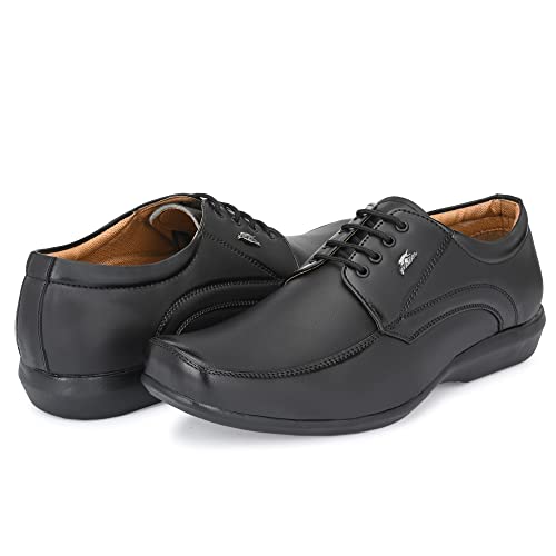 Image of Stylelure Synthetic Leather Office Black Formal Shoes Corporate Casuals for Men