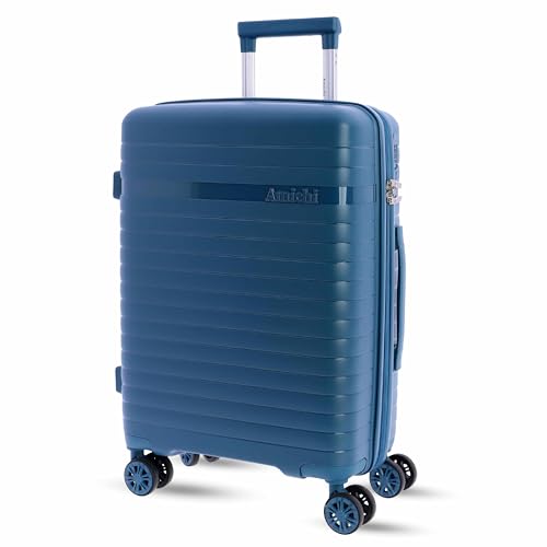 Imagen de AMICHI Maleta Cabina 55x40x20- Maletas de Viaje Maletas de Viaje Cabina Apta para Ryannair- Trolley Equipaje para Avion Resistente con 4 Ruedas de 360º y candado TSA