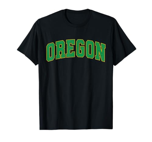 Oregon OR Vintage Athletic Blue Sports Design Style 80s 90s T-Shirt