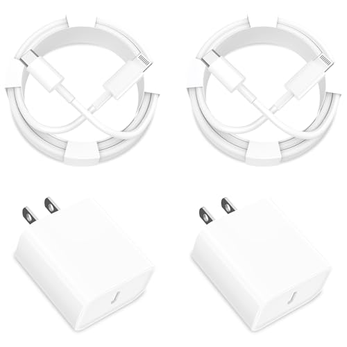 [Apple MFi Certified] iPhone 14 Charger Fast Charging KYOHAYA 2Pack 20W 20W USB C Charger Dynamic Power Adapter Type C Wall Charger + 6FT Lightning Cord for iPhone 14 13 12 11 Pro Max XS XR X SE iPad