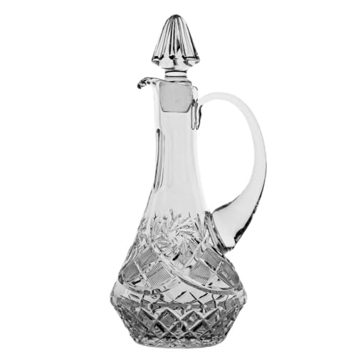 Neman 25 oz Crystal Wine Decanter, Premium Quality Hand-Cut Crystal Decanter, EA
