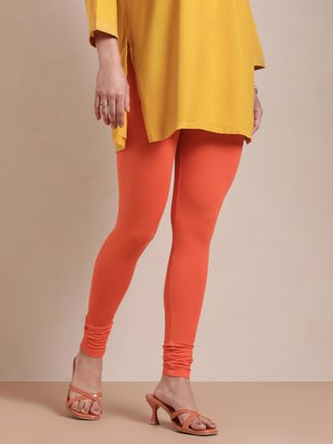 Image of TWIN BIRDS Tailored Cut and Classic Fit Super Stretchable Elastane Fabric Churidar Leggings for Women