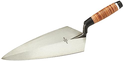 Marshalltown - 12In Cazzuola Per Mattonelle 19 L, Manico In Pelle