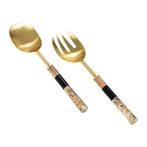Creative Co-Op Stainless Steel Salad Servers Cover