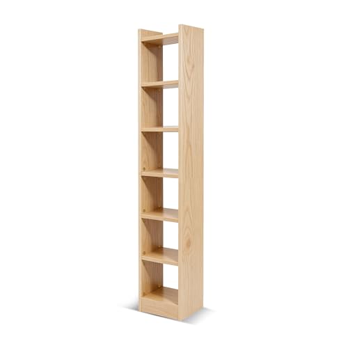Image of Green Soul Alba 7 Shelves Engineered Wood Book Shelf | Multipurpose Wooden Bookshelf for Home, Bedroom, Living Room, Study Room, Kids Room | Organizer | Storage | 3 Year Warranty (Oak)