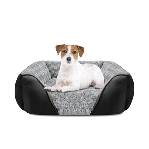 INVENHO Medium Dog Bed Rectangle Washable Orthopedic Soft Calming Sleeping