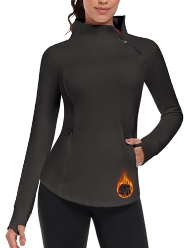 Opiniones de North Creek Ropa los más solicitados. 46 WOWENY - Sudadera de forro polar con cierre y cuello alto y manga larga para esquí, senderismo, chamarra térmica con agujero para el pulgar, Negro -, Small