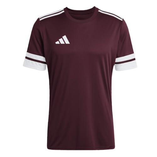 adidas Herren Squadra25 Jersey Short Sleeve Shirt, Team Maroon 2/White, 3XL – Ansicht 1