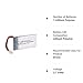 Drone Quadcopter Lipo Battery 3.7V 750mAh 1s for SNAPTAIN S5C YILE S11 SYMA X5C X5SC DROCON X708W FPV Drone