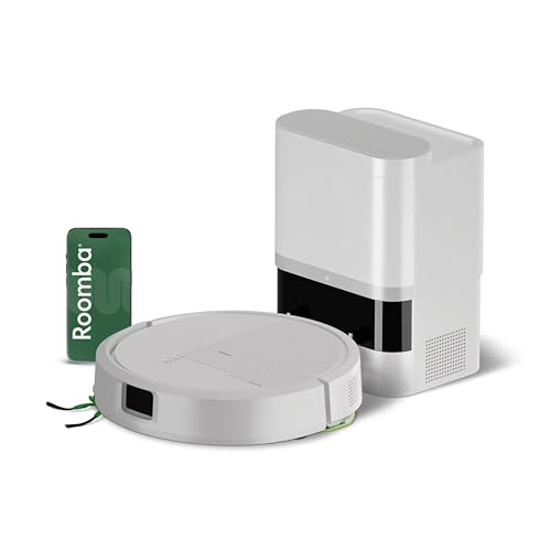 iRobot Roomba 115 Combo+Base AutoEmpty - Robot Aspirateur Laveur 2en1 - Puissance d'Aspiration 15KPa - Brosse latérale étendue - Lingette de Lavage...
