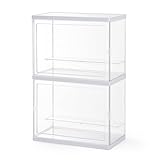 seewavom - Vitrina acrílica transparente a prueba de polvo