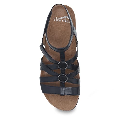 Dansko Jolene Adjustable Gladiator Sandal for Women – Leather Linings and Uppers for All-Day Comfort – Dual Density EVA Footbed and Lightweight Rubber Outsole for Long-Lasting Wear2