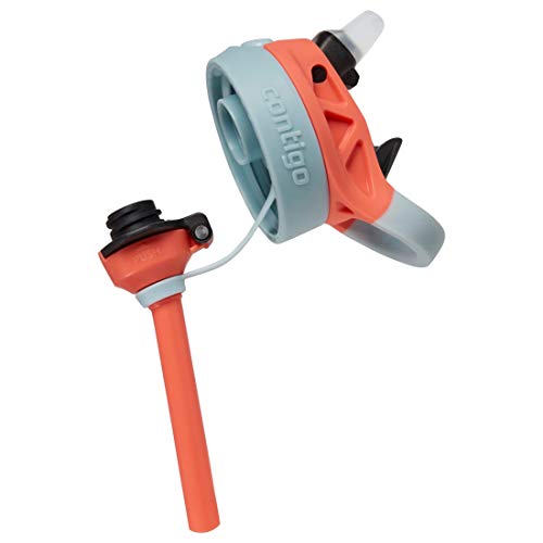 Image of Contigo Kids Straw Water Bottle with AUTOSPOUT Lid, 14oz, Mermaids