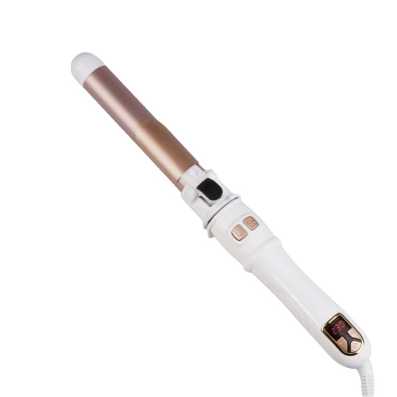 gesundpur SilkWave One –Rotierender Keramik-Lockenstab Professioneller Langer Rotierender Lockenstab 28mm - unterschiedl. Temp., für seidig-glänzende Locken & Wellen