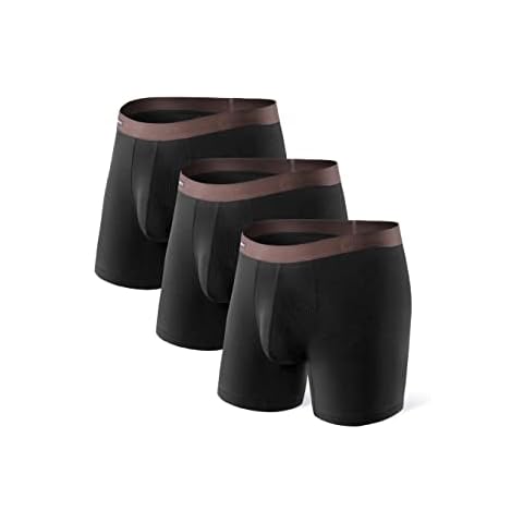 DAVID ARCHY Men's Bamboo Rayon Boxer Briefs Cover