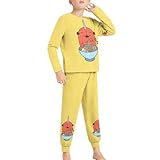 [HIJAN] チェンソーマン デンジ ポチタ パジャマセット 子供 ルームウェア 上下セット 男の子 女の子 長袖 パジャマ 夏 秋 冬 寝巻き 柔らかい 可愛い 子供服 130CM