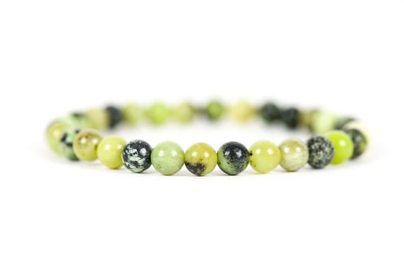 Bracelet chrysoprase 8mm LKBEADS contre le stress, bijoux d'harmonie et chance