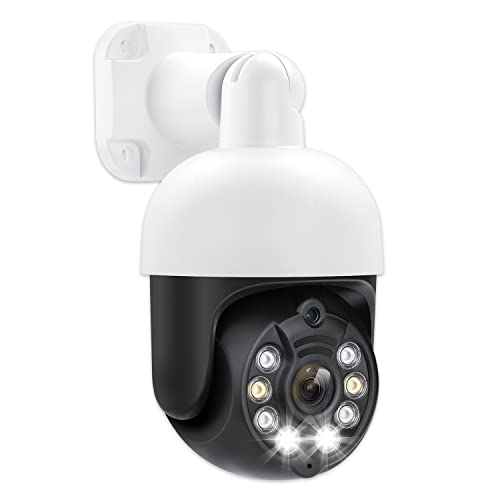 Add-on Outdoor Security Camera Color Night Vision for YESKAMO POE Security Camera System, Ultra-HD 3MP Floodlight Camera 355Â°Pan 90Â°Tilt | Auto Tracking | 2 Way Audio |AI Human Detection | Siren Alarm