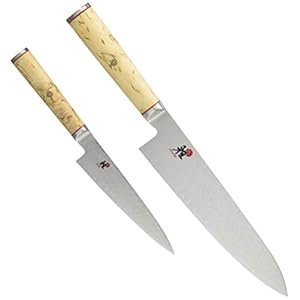MIYABI 34373-002 5000MCD Chef’s Knife / Small Knife Set, Made in Japan, Damascus Chef’s Knife, Petty Knife, Multi-Layer Steel, Gift Set, Made in Seki City, Gifu Prefecture