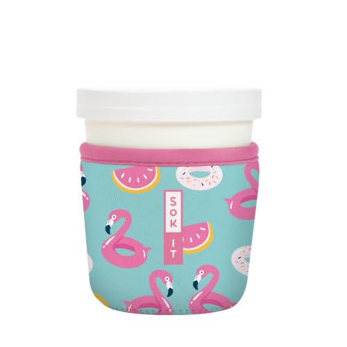 Sok It IceCreamSok Insulated Neoprene Cover (Poolside Perfection, Fits Tapered Pints)