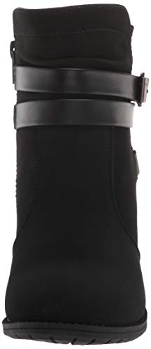 Easy Street Women's Ankle Boot, Black Suede, 9 Wide #TOP1