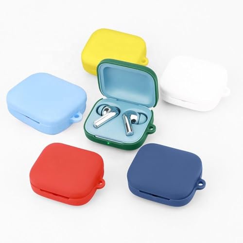 Image of WELCROS Silicone Case Cover for One-Plus Buds 3 with Carabiner (Yellow)