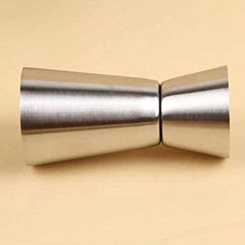 Image of Saylani Peg Measurer 30 & 60ml Glass Used to Liquor Measuring Cup Double Sided Stainless Steel Mat Finish