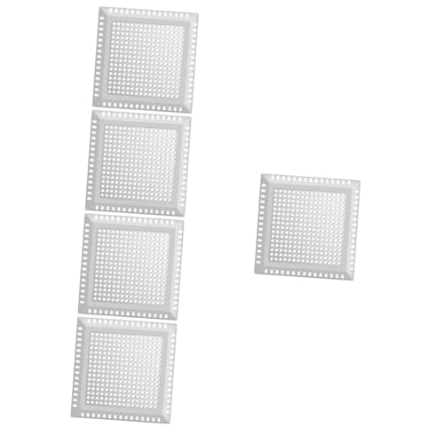 Filtre à cheveux acier inoxydable SHINEOFI tamis évier cuisine salle de bain buanderie 5 pièces
