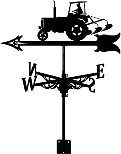 Farmhouse Wetterfahne, Wetterfahne, Dachhalterung, Wetterfahne, Richtungsanzeige, Metallhalterung, Messwerkzeug für Garten, Hof, Traktor