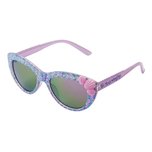 Foster Grant Girls Be Mer*mazing Sunglasses, Purple Irridescent Scale, 46 US