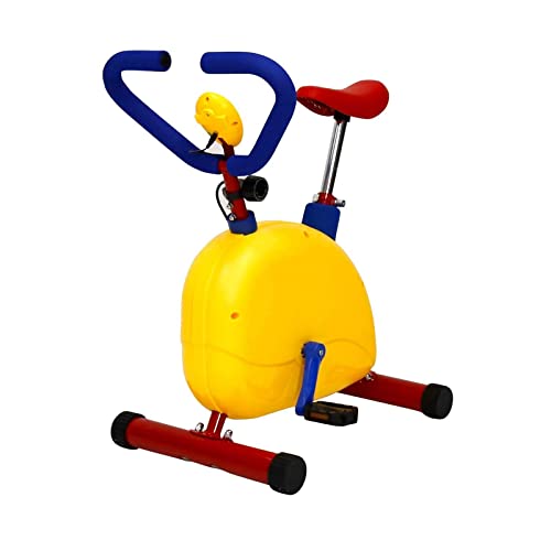 Kids Indoor Exercise Bike, Asegurabilidad Aseguramiento Sturdy Steel Frame para chicos Niñas Edades 3-8, Portable Fitness Trainer con pantalla LCD para el inicio de uso de la sala de juego de gimnasio