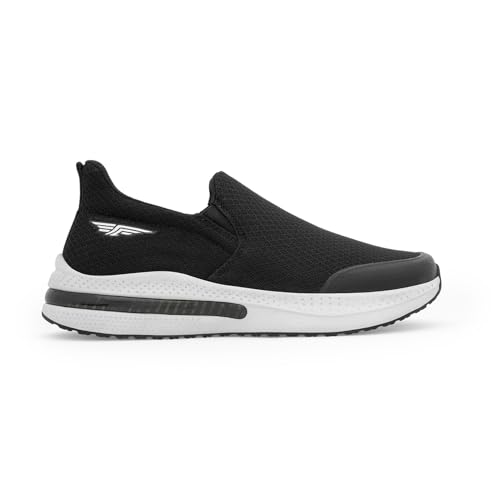 Image of Red Tape Men's Walking Shoes Dark Grey Mesh Round Toe Slipon
