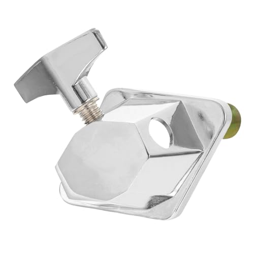 SUPVOX Drum Base Drum Kit Accessories Drum Mount Bracket Drum Leg Supply Support Stand Drum Floor Legs Large Flat Base Drum Hardware Base for Drum Kit Floor Drum Leg Silver Aluminum Alloy