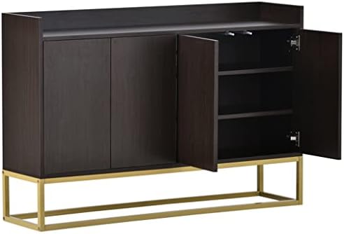 ZHUHW Sideboard Buffet Adjustable Shelf Metal Legs with Large Storage Space for Dining Room, Entryway.