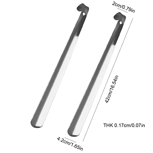 Androxeda 2 Pezzi Calzascarpe in Acciaio Inox