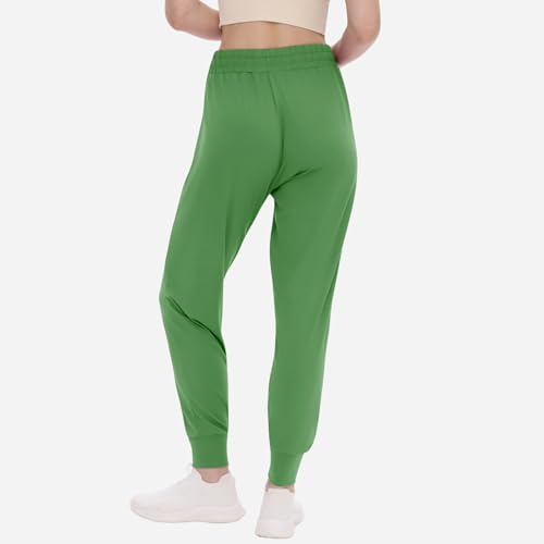 TNNZEET Women's Joggers with Pockets - High Waisted Sweatpants Tapered Leg Drawstring Lightweight Athletic Pants