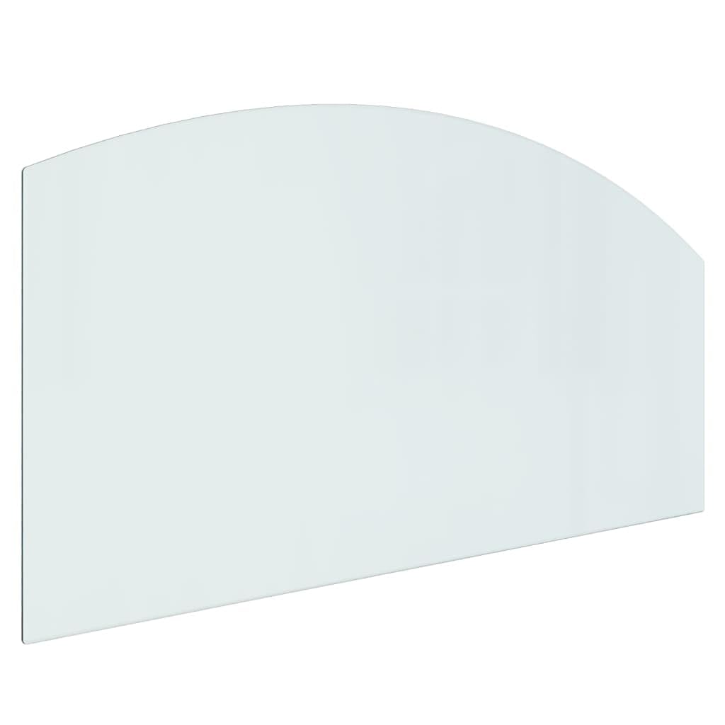 Plaque en Verre pour Cheminée, Tapis de Cheminée Plaque de Protection Anti Feu Plaque de Verre pour cheminée 120x60 cm